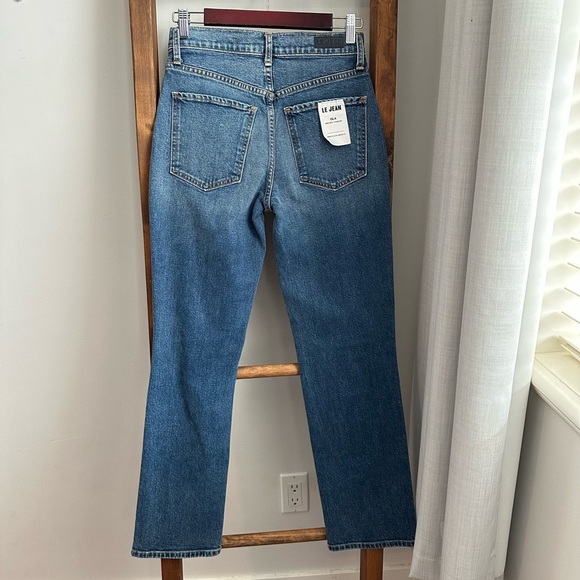 NWT LE JEAN Isla Mid Rise Straight Leg Jean - Picture 5 of 9